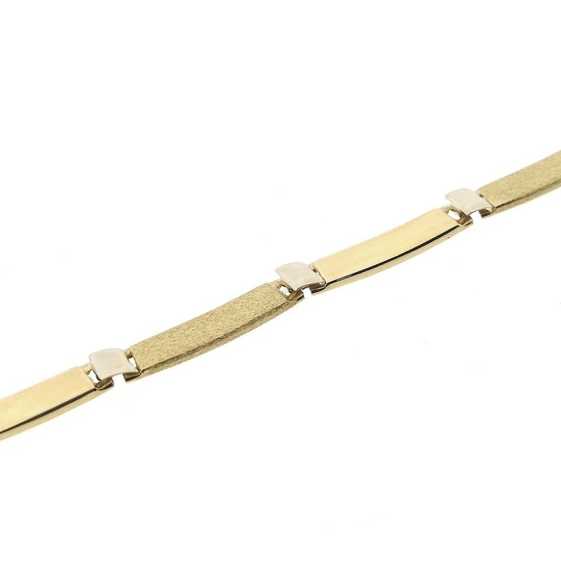 Image 6 of Two-tone gold fantasy link necklace | 42.5 cm - 46.5 cm