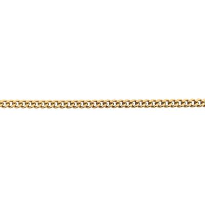 Image 2 of Gold flat gourmet link chain