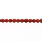 Image 6 of Antique blood coral bead necklace with gold decorative clasp