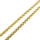 Image 7 of Gold square foxtail link chain