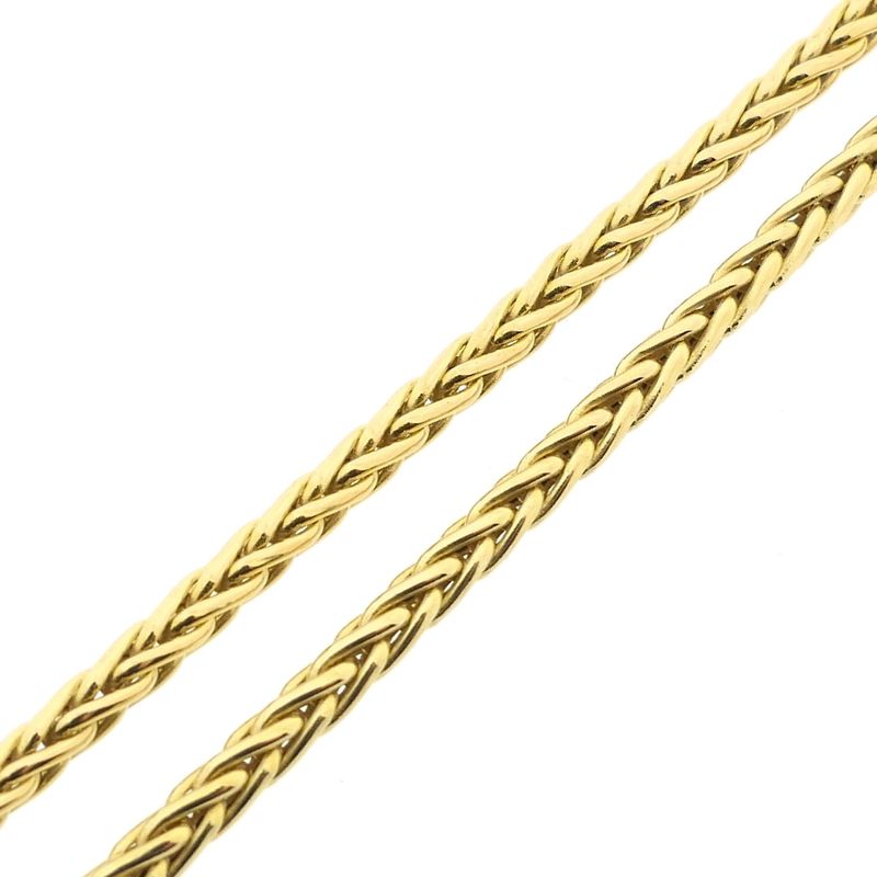 Image 7 of Gold square foxtail link chain