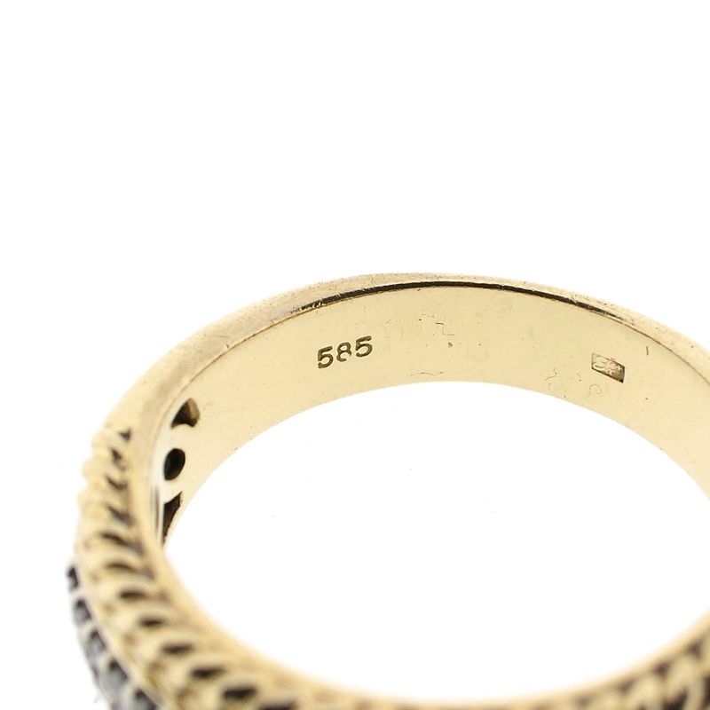 Image 6 of Gold Ring with Diamond; 0.34 ct.; 14 Karat; Size 17.75