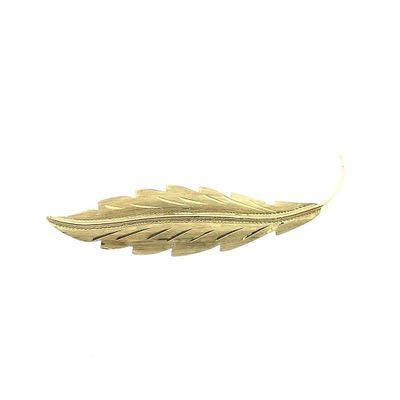 Image 1 of Gold feather brooch