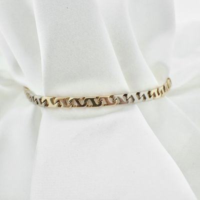 Two-tone gold fantasy link bracelet | 21.5 cm Image 2 of Two-tone gold fantasy link bracelet | 21.5 cm