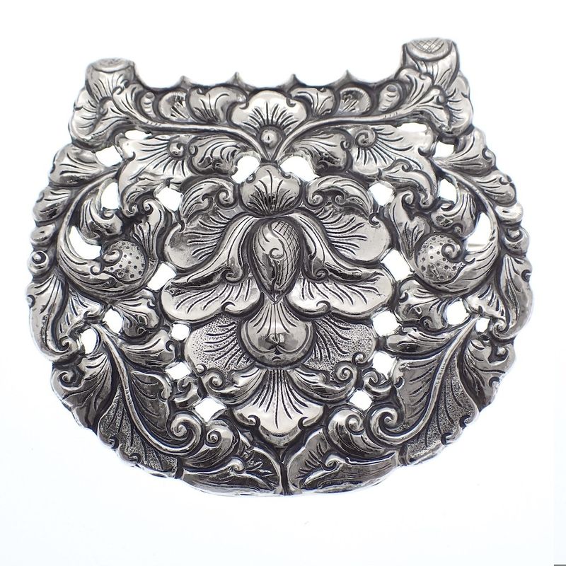 Image 1 of Large silver Djokja brooch
