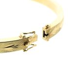 Afbeelding 6 van Gouden slavenarmband met gravures; Maat M/L