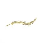 Image 1 of Vintage gold brooch of a feather
