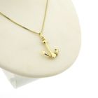 Image 9 of Gold pendant of an anchor with rope