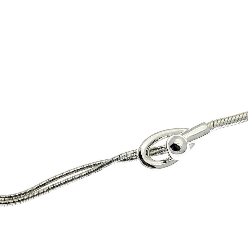 Image 3 of Silver fantasy snake link necklace | 47 cm