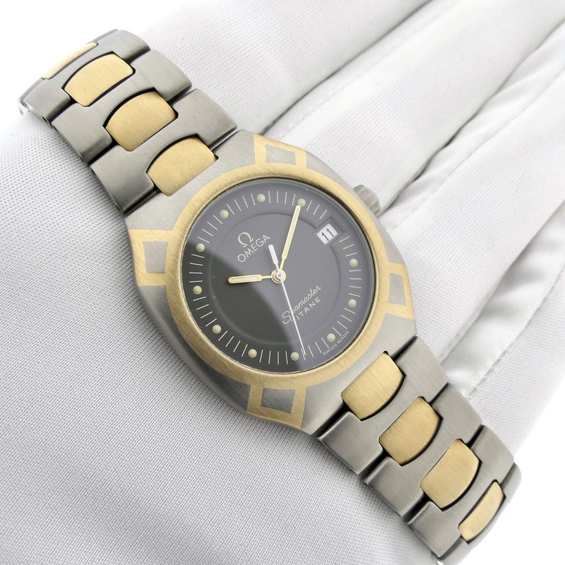 Image 9 of Omega Seamaster Polaris 3960981; 18k gold & titanium watch