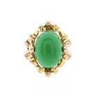 Image 5 of Bicolor ring with jade | Vintage