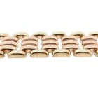 Image 4 of Vintage two-tone gold wide link bracelet