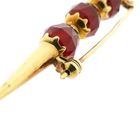 Afbeelding 4 van Vintage gouden broche met carneool