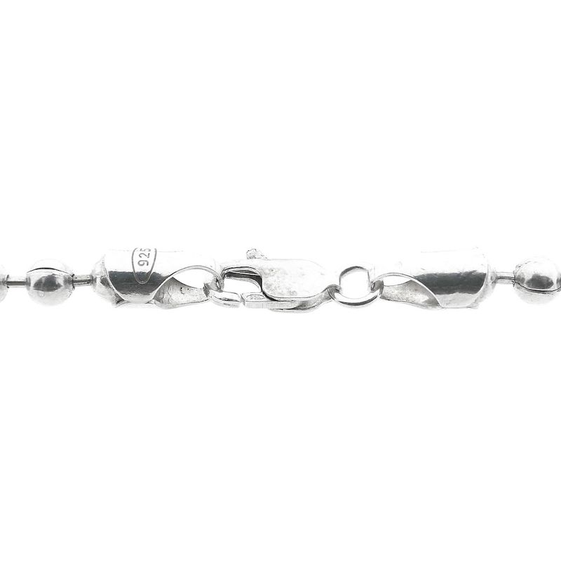 Image 4 of Silver ball link necklace