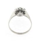 Image 6 of White gold ring with peridot and diamonds | 0.24 ct.