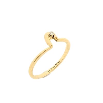 10 carat solitaire ring with 0.03 ct diamond. Image 1 of 10 carat solitaire ring with 0.03 ct diamond.