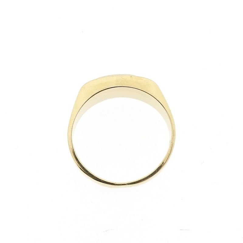 Image 4 of Two-tone gold men's ring with zirconia