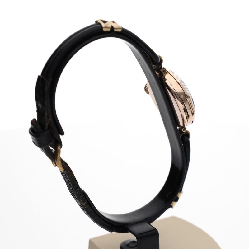 Image 9 of Rolex Art Deco Watch; Antique 9k Gold Plated Ladies' Watch