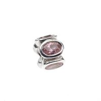Pandora charm; Silver; Oval Lights