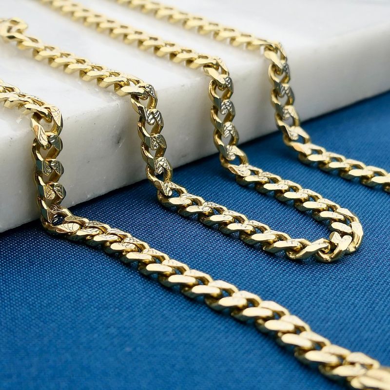 Image 2 of Midas Gold Gourmet Link Necklace; 14 Karat; 47.5 cm