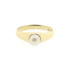 Image 2 of Vintage gold ring with pearl