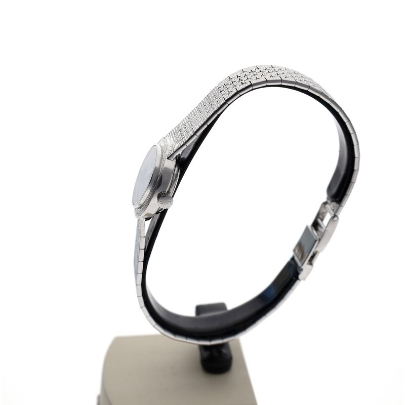 Image 5 of Chopard Geneva Cocktail Watch; Vintage 18k white gold women's watch with a Lapis Lazuli dial