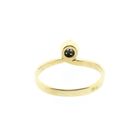 Image 6 of Golden solitaire ring with diamond; 0.11 ct.