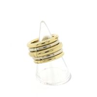 Pomellato bicolor gold 'tubular' ring