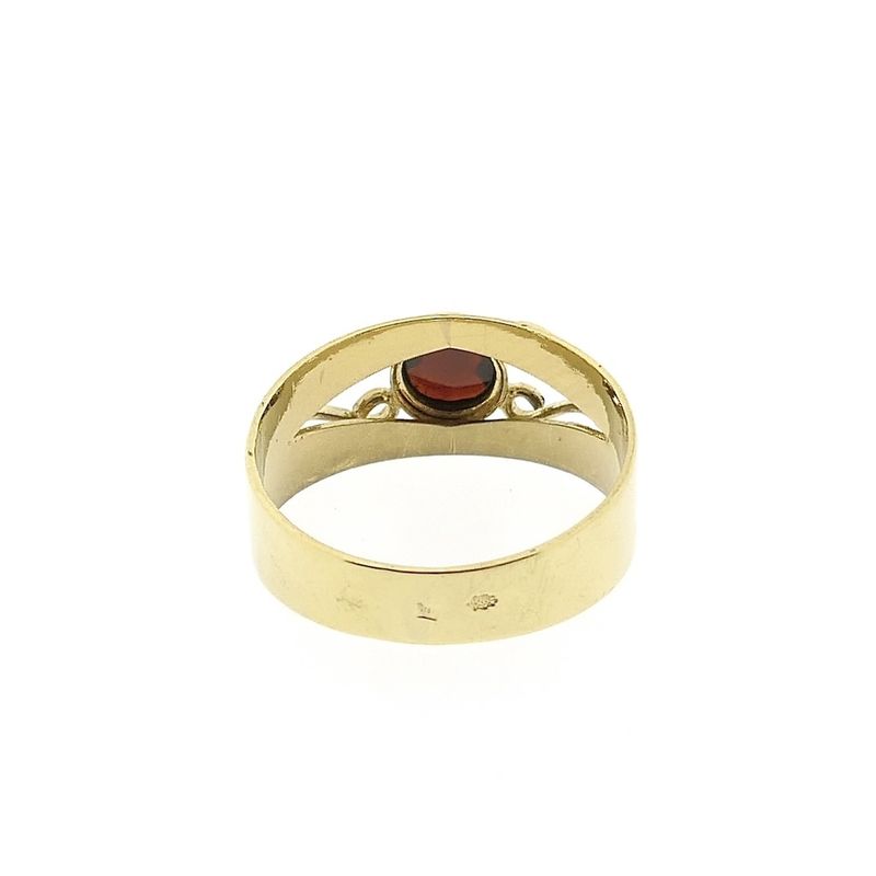 Image 4 of Gold ring with garnet stones | Vintage