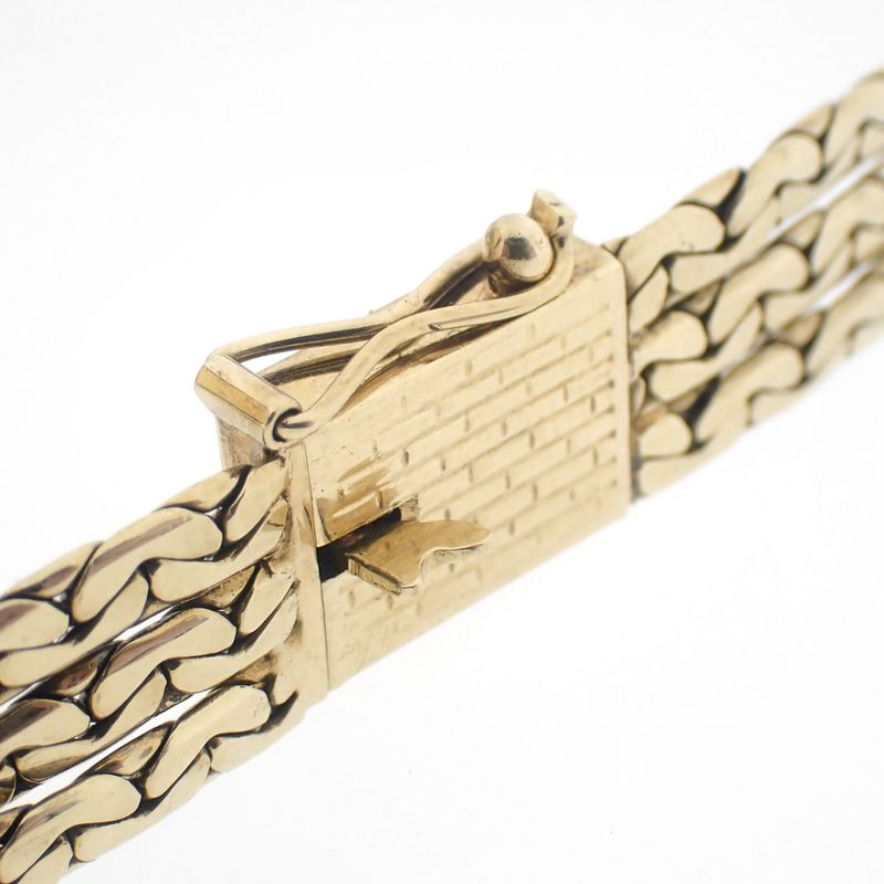 Image 8 of Vintage gold bracelet with pearls