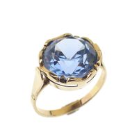 Gold ring with topaz | Vintage