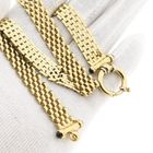 Image 13 of Golden Panther Link Necklace with Sapphire | 45 cm
