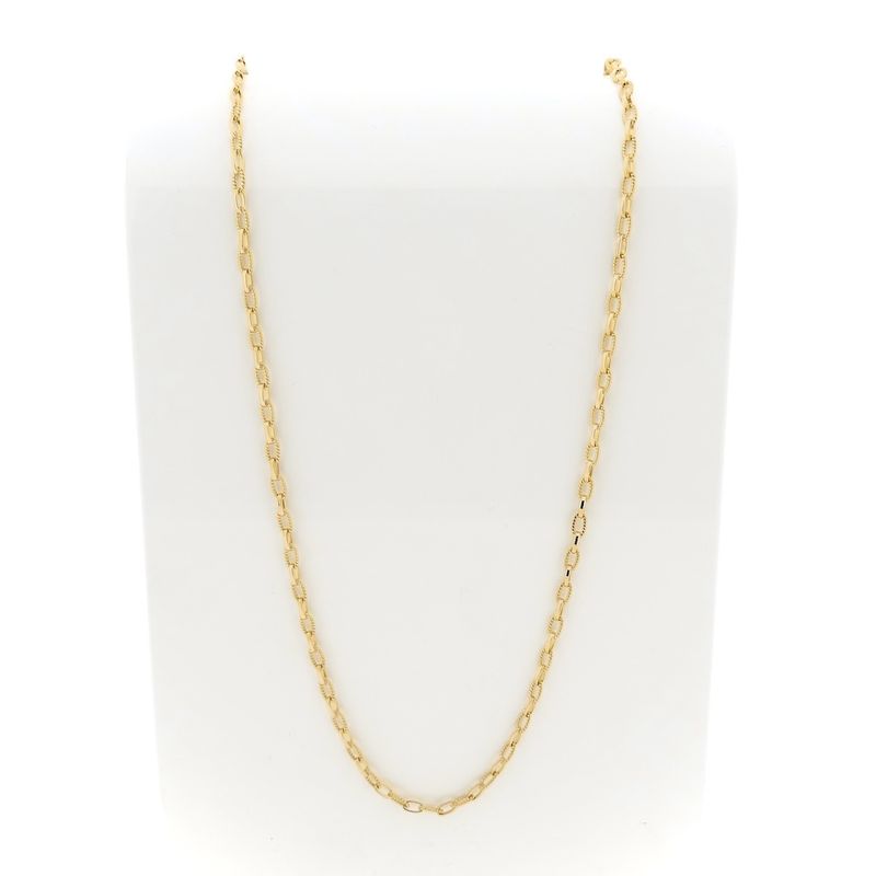 Image 4 of Gold anchor link chain/sautoir