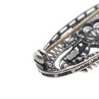 Image 7 of Silver brooch in floral design