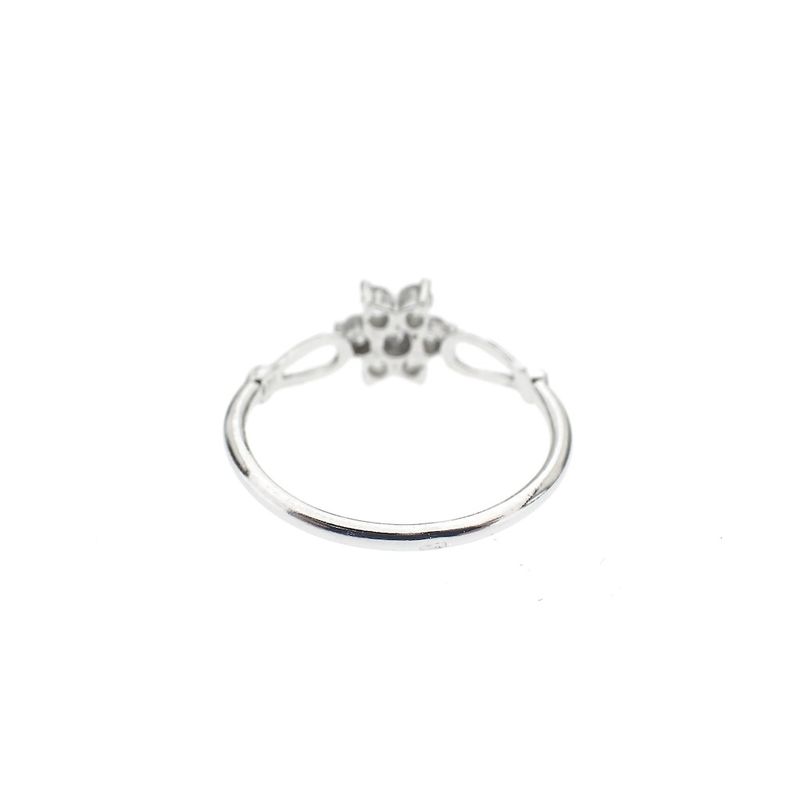 Image 5 of Silver entourage ring with zirconia