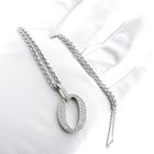 Image 5 of White gold jasseron necklace | 45 cm