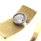 Image 4 of Gold solitaire ring with diamond; 0.15 ct.