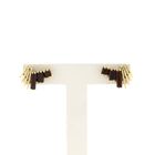 Image 1 of Gold stud earrings with garnet