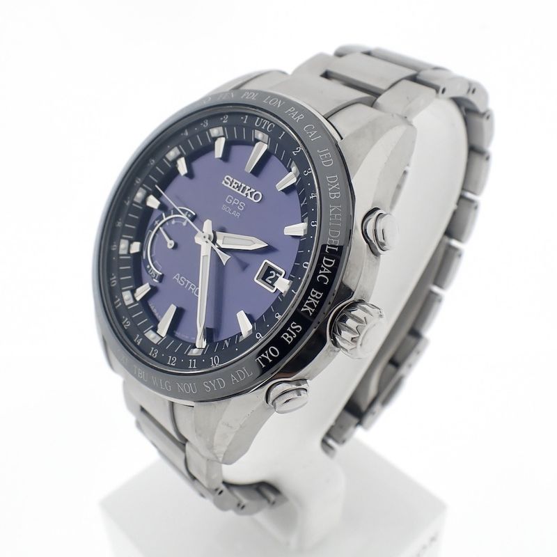 Image 2 of Seiko Astron GPS Solar; Titanium men's watch