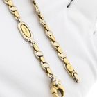 Image 9 of Bicolor Gold Fantasy Link Bracelet