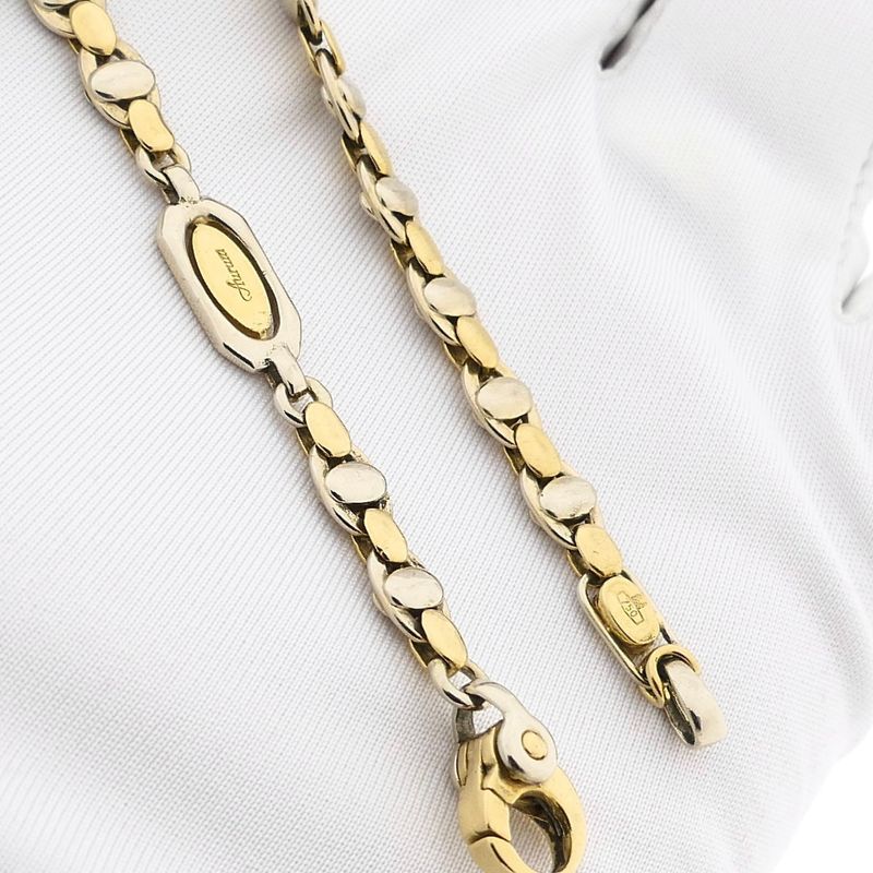 Image 9 of Bicolor Gold Fantasy Link Bracelet