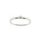 Image 6 of White Gold Engagement Ring with 0.07 ct Diamond; 14K; Size 18.5