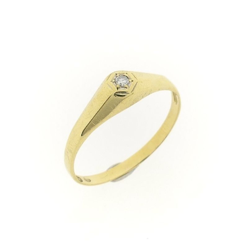 Image 1 of Gold ring with diamond 0.03 ct.