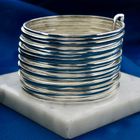 Afbeelding 2 van Vintage zilveren ringenarmband; Ø 69,8 mm 