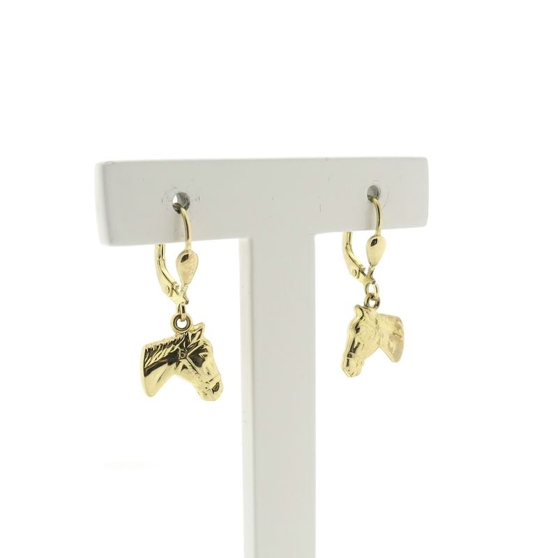 Image 3 of 8 Carat Horse Head Earrings