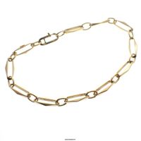 Gold closed for ever bracelet | 20 cm