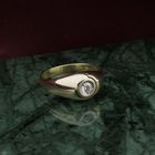 Image 7 of Two-tone gold ring with zirconia