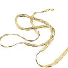 Image 8 of Two-tone gold braided link chain