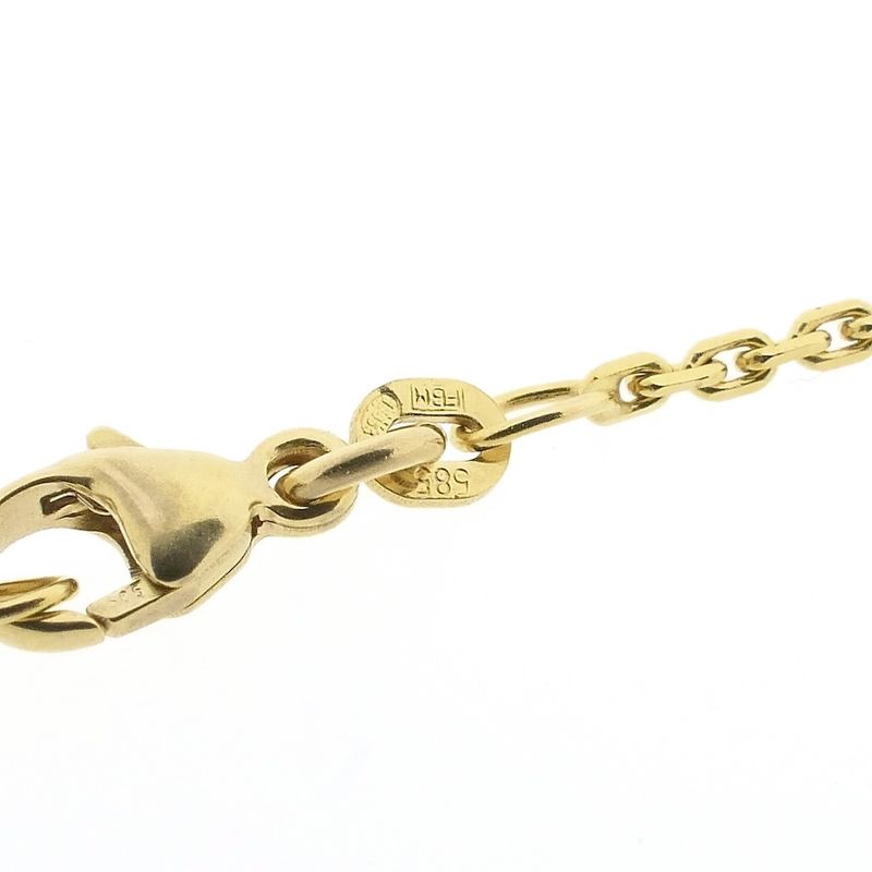 Image 6 of Gold long necklace with decorative details | 90 cm