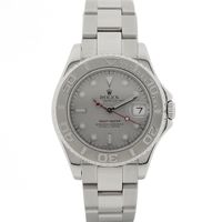 Rolex Yachtmaster 168622; Unisex watch with platinum bezel/dial